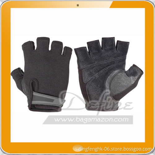 Men's Power Weightlifting Gloves with Mesh and Leather